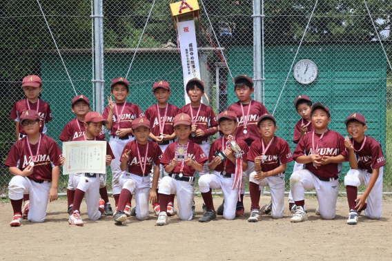 第12回成田ゆめ牧場カップ低学年少年野球大会　☆準優勝☆